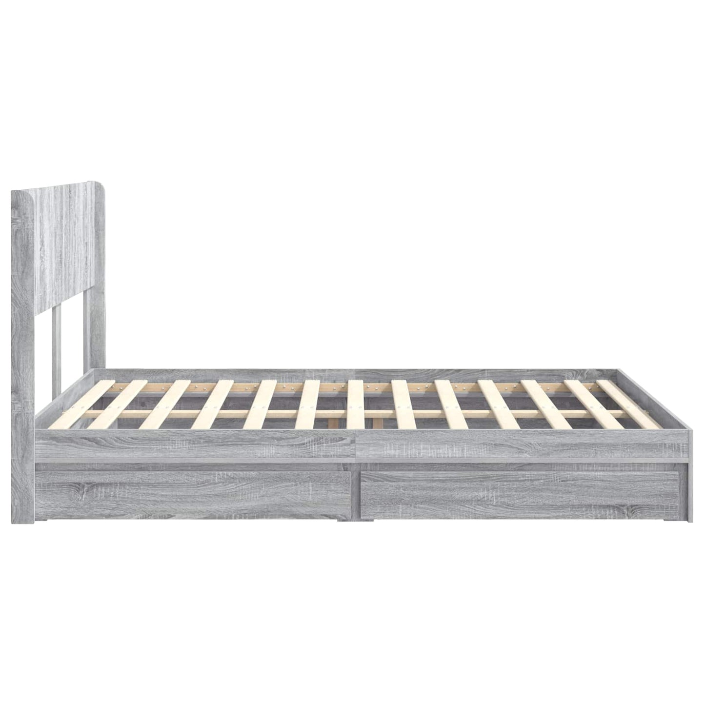 vidaXL Καλάθι με αποθήκη και κεφαλάρι Γκρι Sonoma 140 x 200 cm