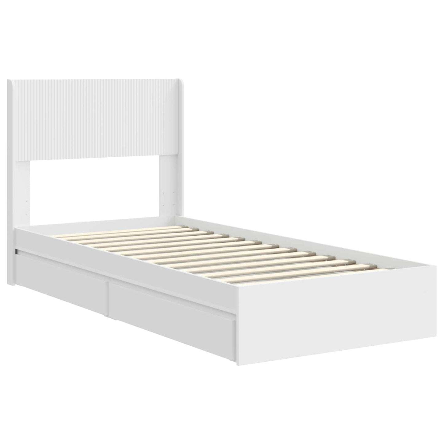 vidaXL Καλάθι με αποθήκη και κεφαλάρι Λευκό 90 x 200 cm