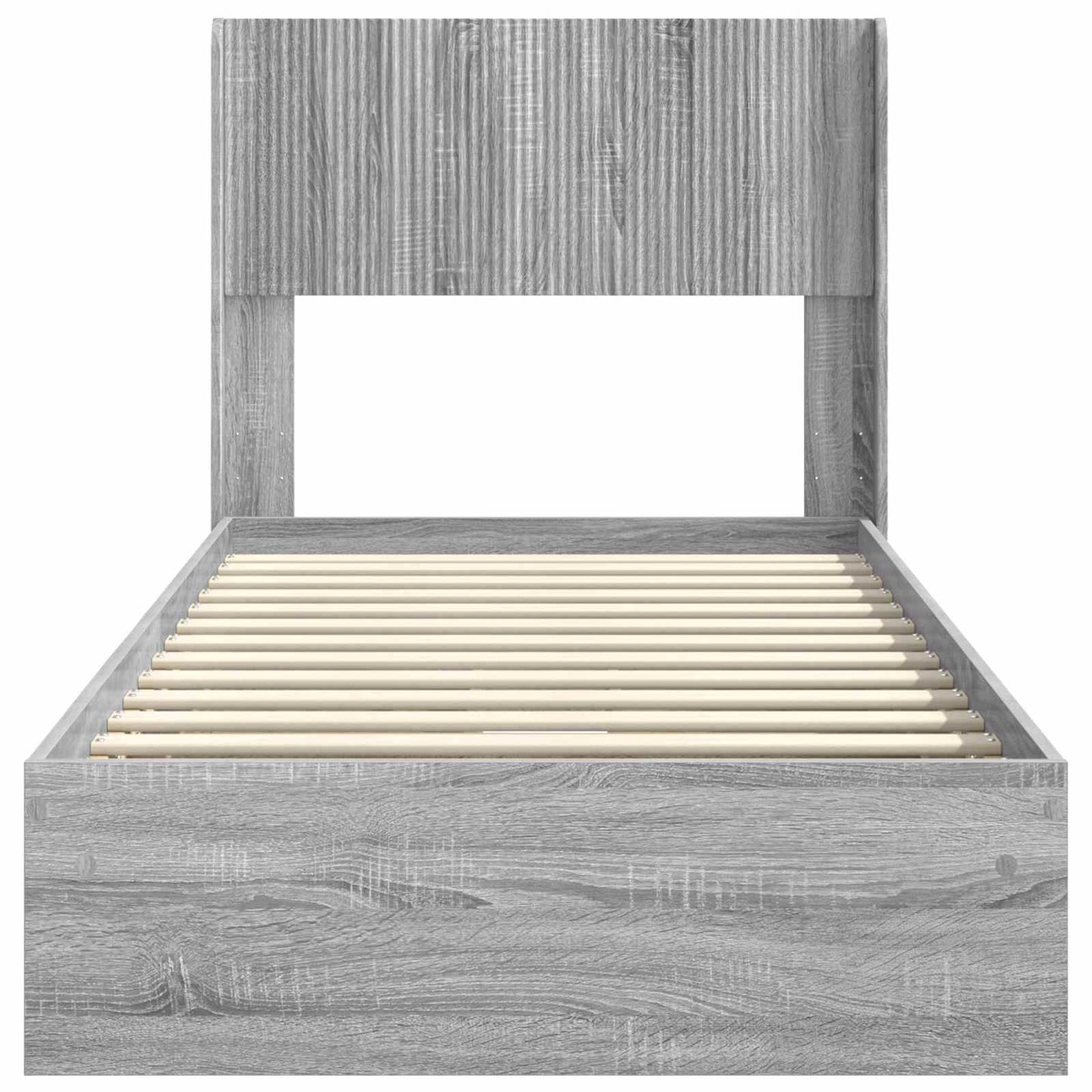 vidaXL Καλάθι με αποθήκη και κεφαλάρι Γκρι Sonoma 90 x 200 cm