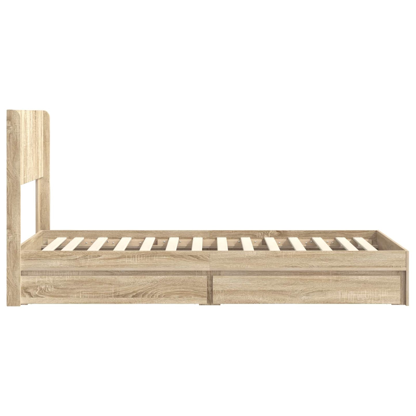 vidaXL Καλάθι με αποθήκη και κεφαλάρι Sonoma Δρυς 90 x 190 cm