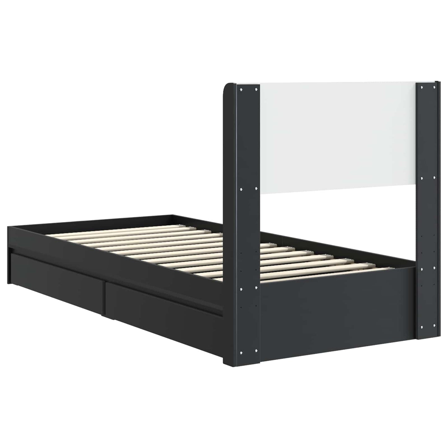 vidaXL Καλάθι με αποθήκη και κεφαλάρι Μαύρο 75 x 190 cm