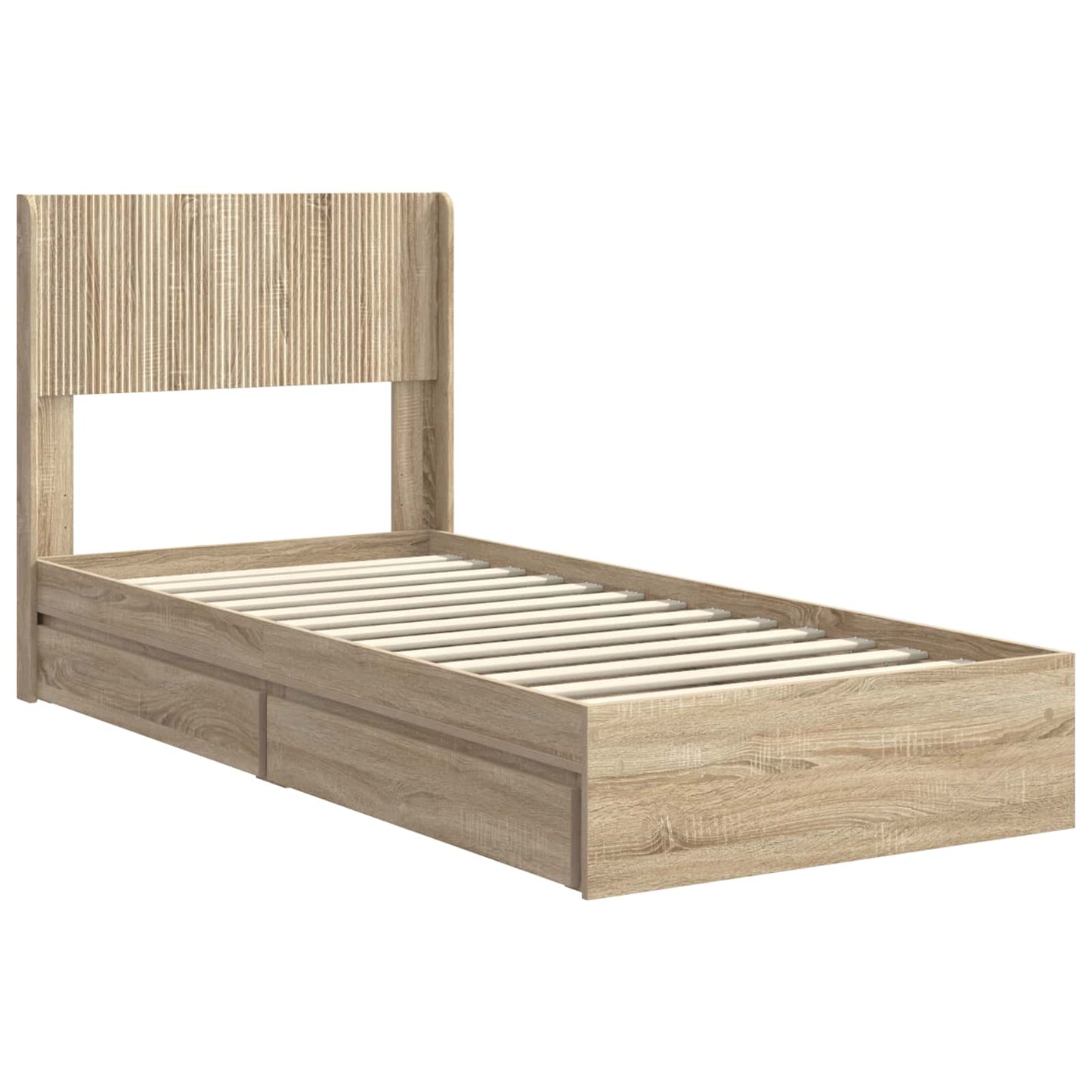 vidaXL Καλάθι με αποθήκη και κεφαλάρι Sonoma Δρυς 75 x 190 cm