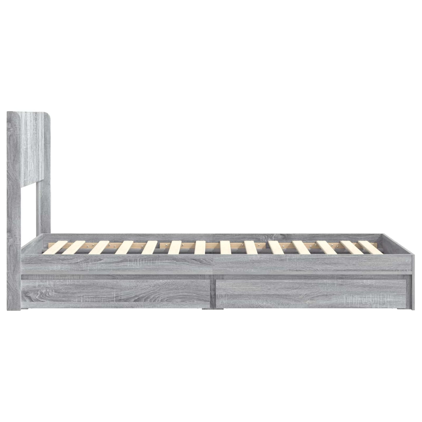 vidaXL Καλάθι με αποθήκη και κεφαλάρι Γκρι Sonoma 75 x 190 cm