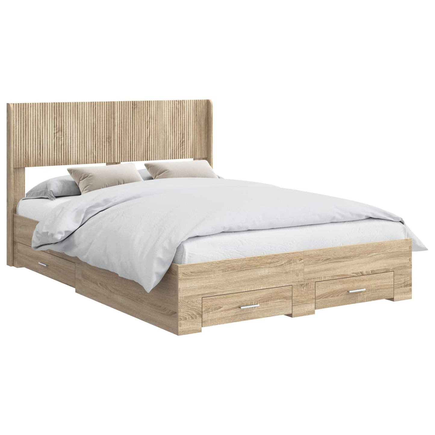 vidaXL Καλάθι με αποθήκη και κεφαλάρι Sonoma Δρυς 150 x 200 cm