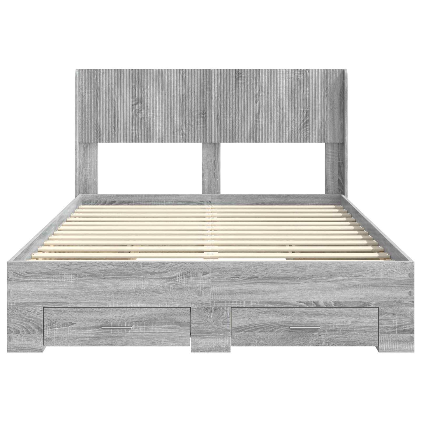 vidaXL Καλάθι με αποθήκη και κεφαλάρι Γκρι Sonoma 140 x 200 cm