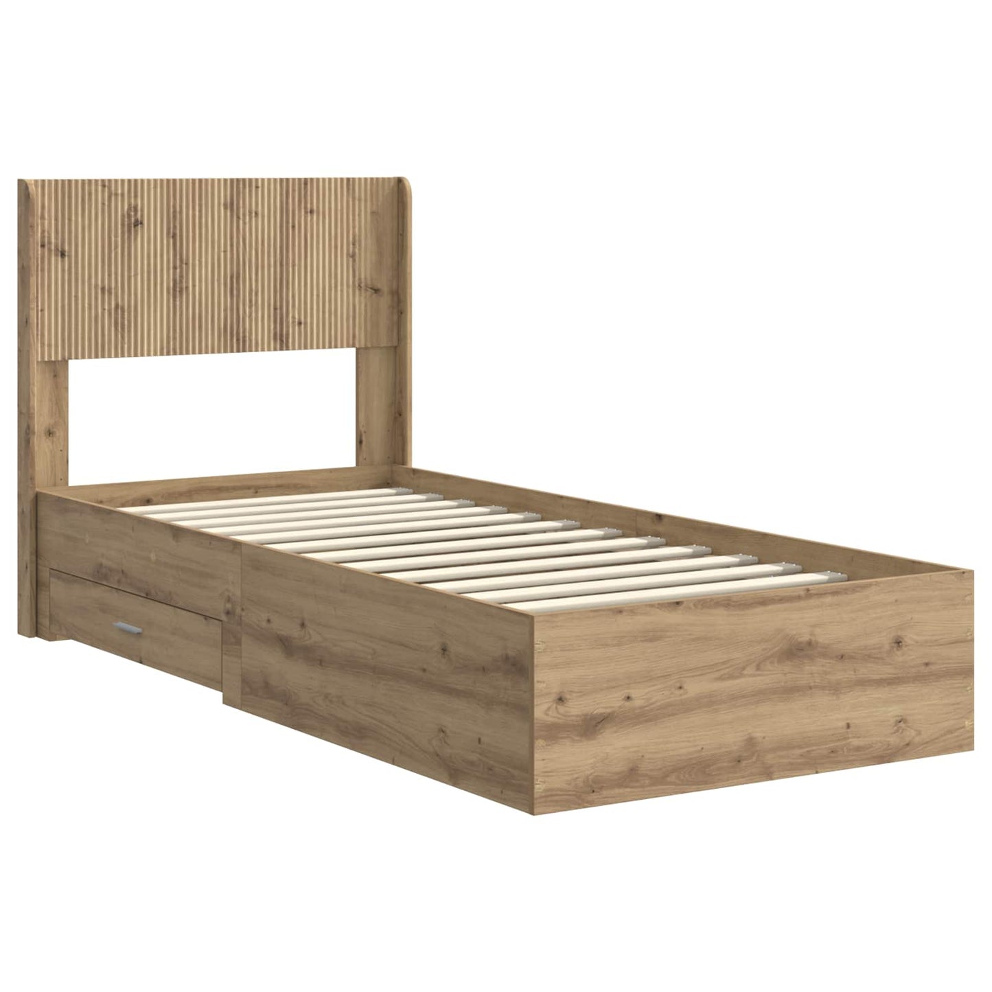 vidaXL Καλάθι με αποθήκη και κεφαλάρι Artisan Δρυς 90 x 200 cm