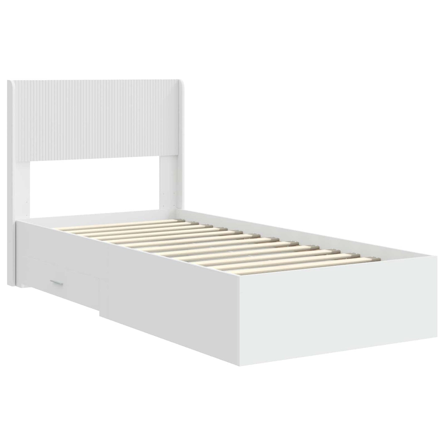 vidaXL Καλάθι με αποθήκη και κεφαλάρι Λευκό 90 x 190 cm