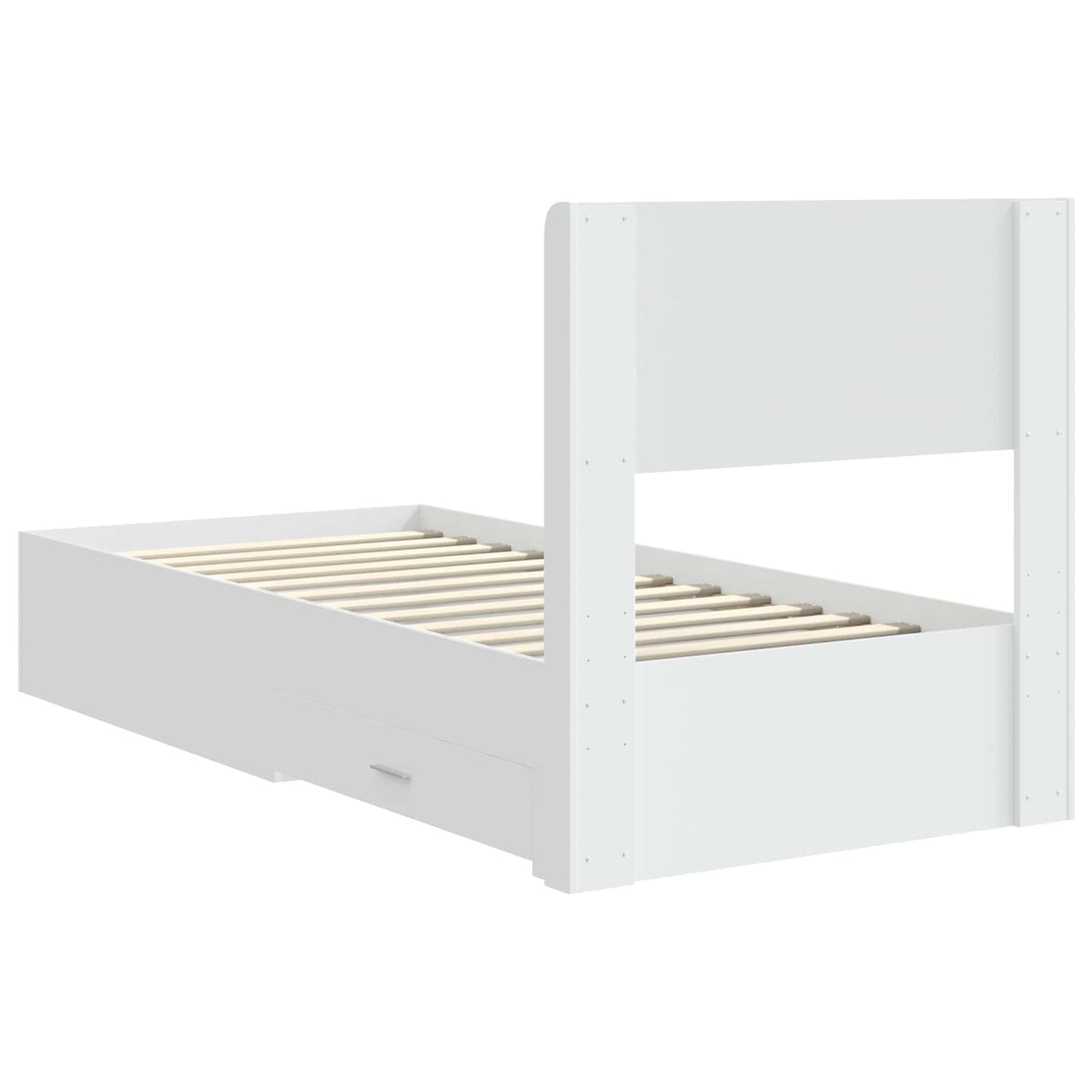 vidaXL Καλάθι με αποθήκη και κεφαλάρι Λευκό 90 x 190 cm