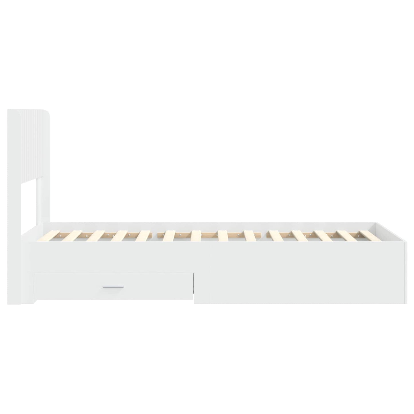 vidaXL Καλάθι με αποθήκη και κεφαλάρι Λευκό 90 x 190 cm