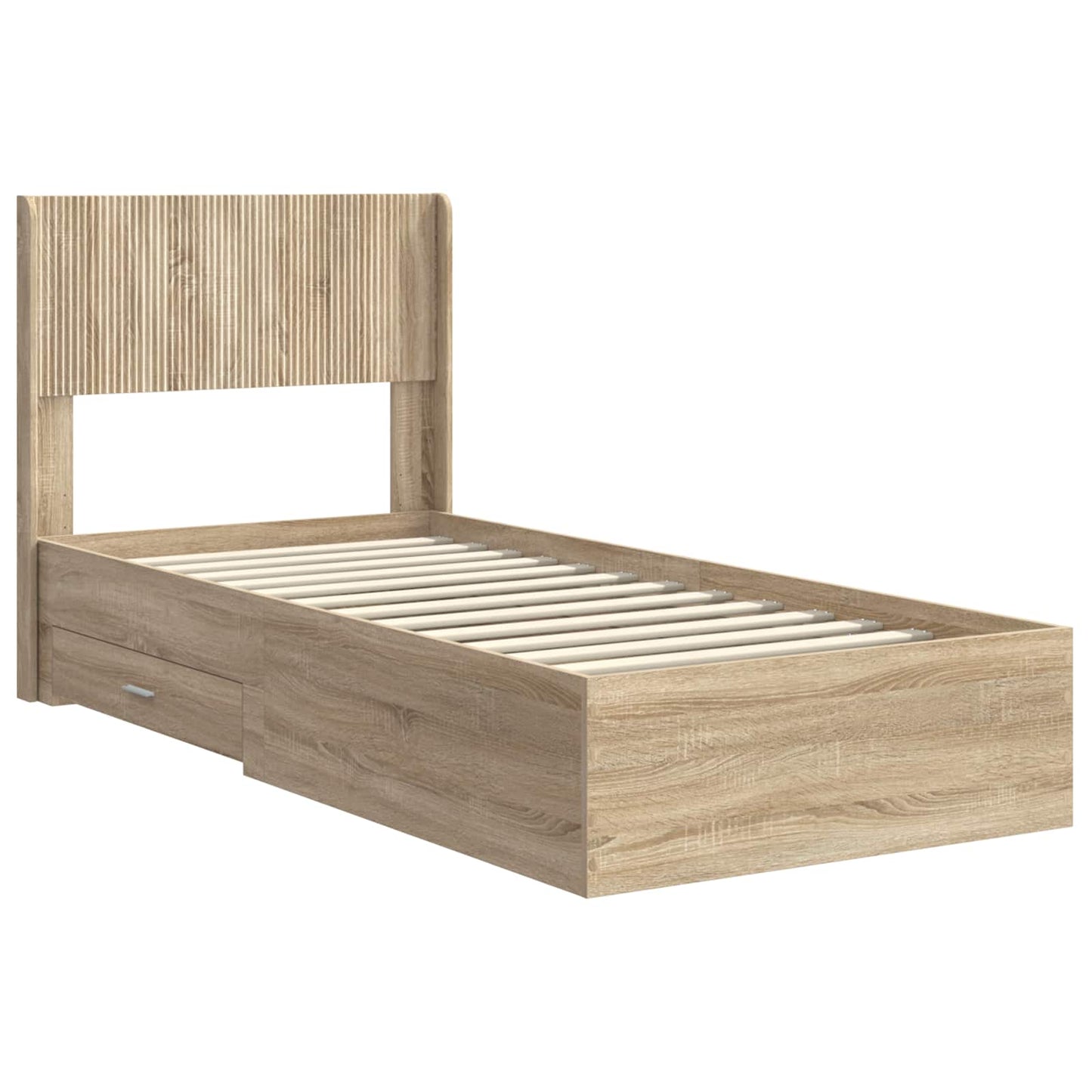 vidaXL Καλάθι με αποθήκη και κεφαλάρι Sonoma Δρυς 90 x 190 cm