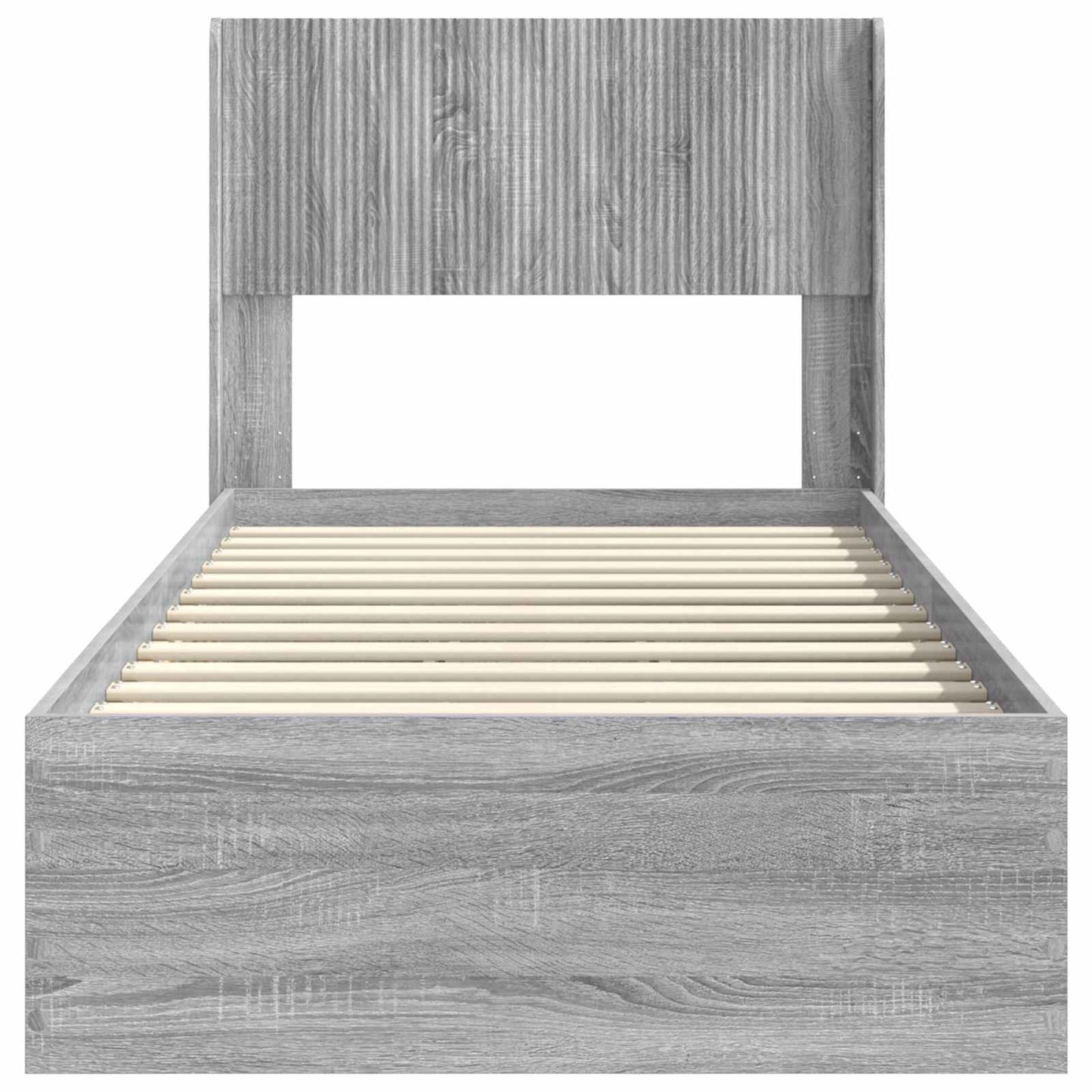 vidaXL Καλάθι με αποθήκη και κεφαλάρι Γκρι Sonoma 90 x 190 cm