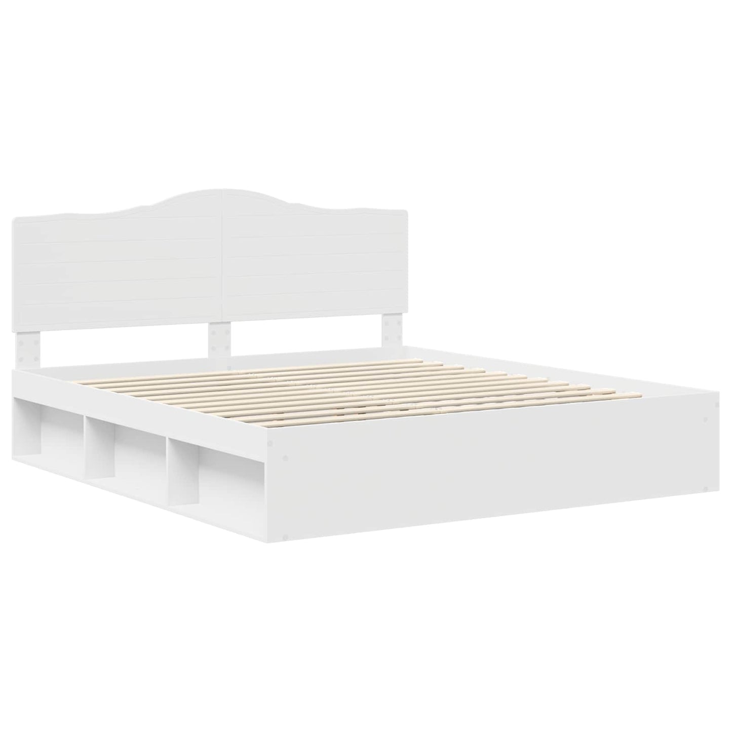 vidaXL Σκελετός Κρεβατιού Λευκό 180 x 200 cm Στερεά ξυλεία πεύκου