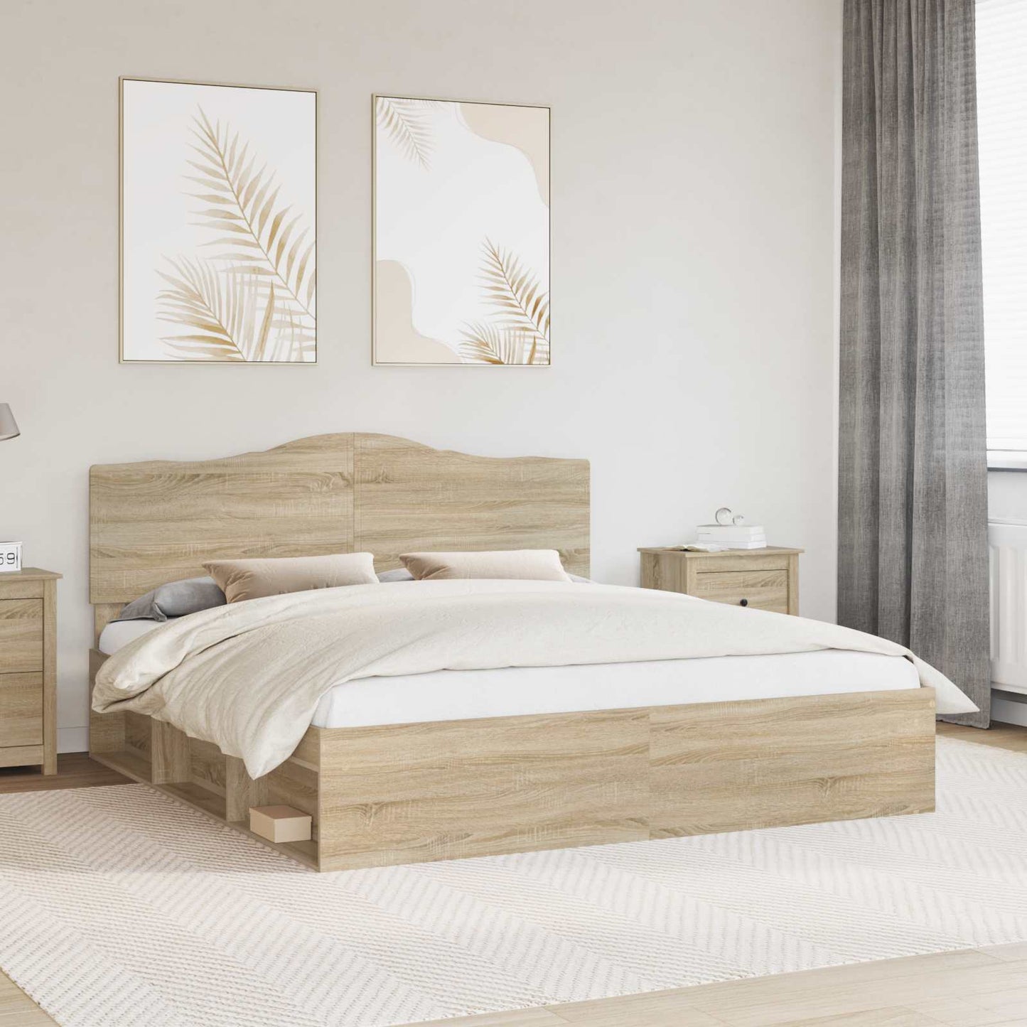 vidaXL Σκελετός Κρεβατιού Σονόμα 180 x 200 cm Στερεά ξυλεία πεύκου