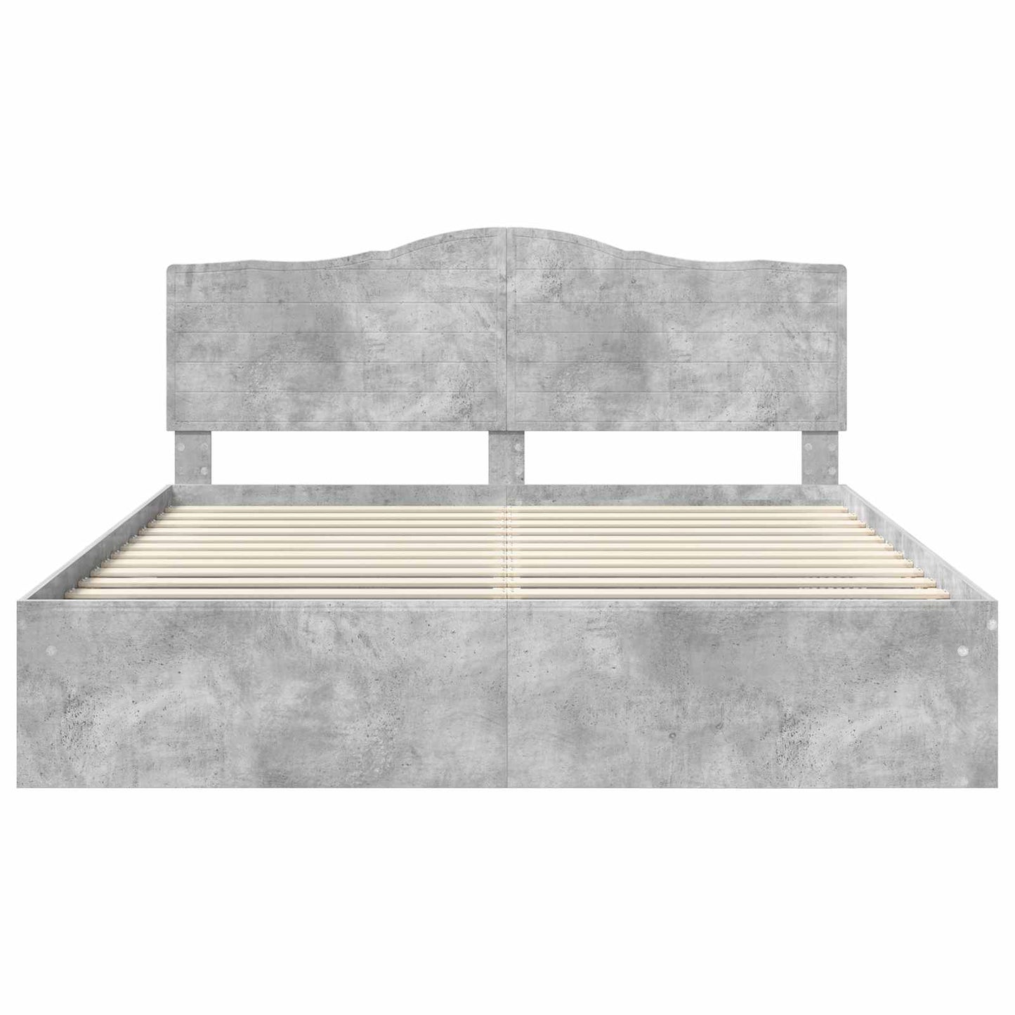 vidaXL Σκελετός Κρεβατιού Σκυρόδεμα 180 x 200 cm Στερεά ξυλεία πεύκου