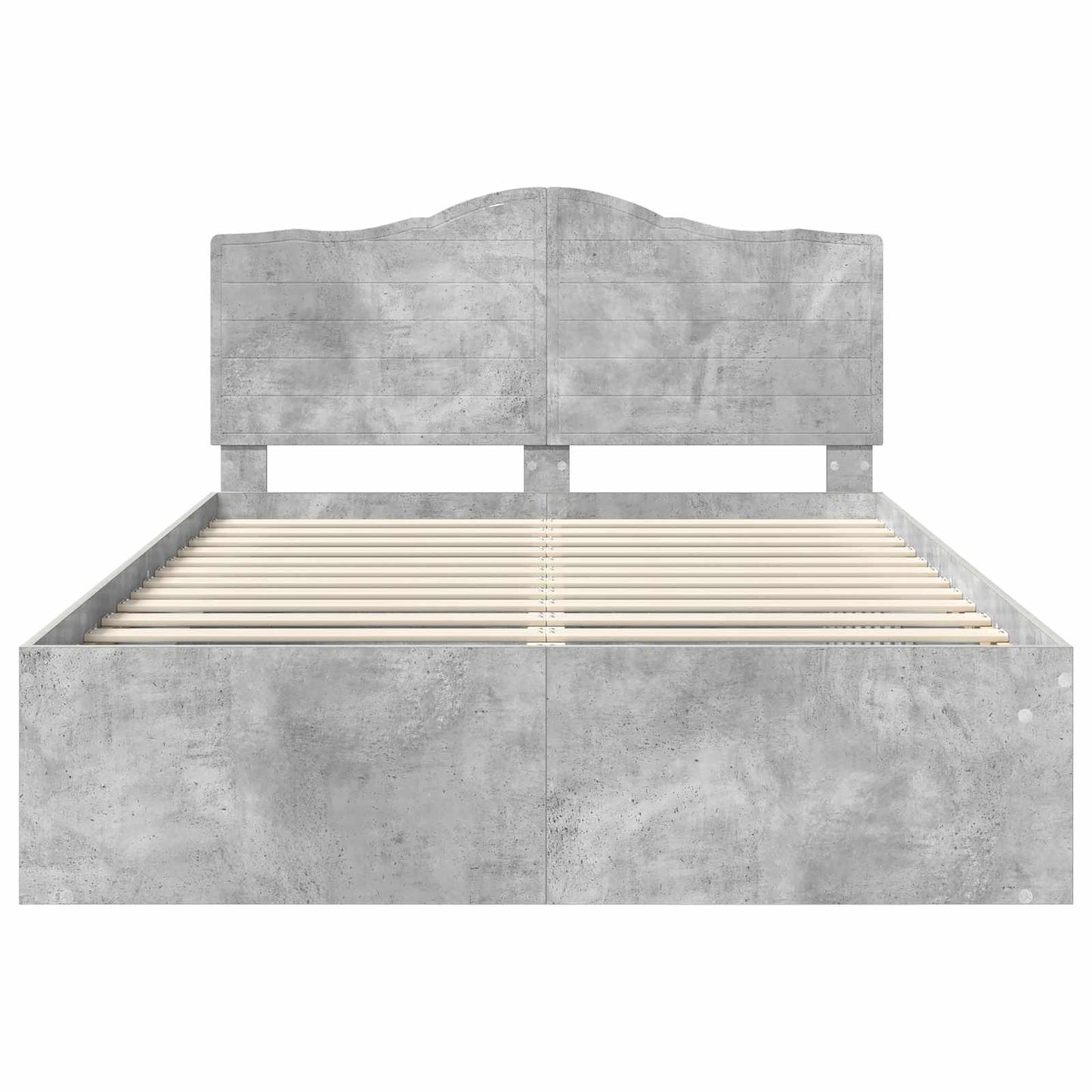 vidaXL Σκελετός Κρεβατιού Σκυρόδεμα 160 x 200 cm Στερεά ξυλεία πεύκου