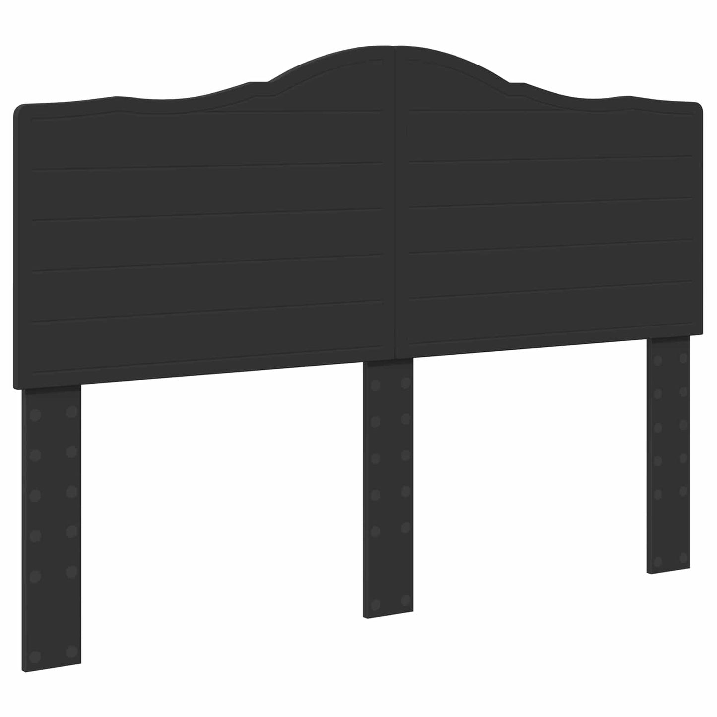 vidaXL Σκελετός Κρεβατιού Μαύρο 150 x 200 cm Στερεά ξυλεία πεύκου