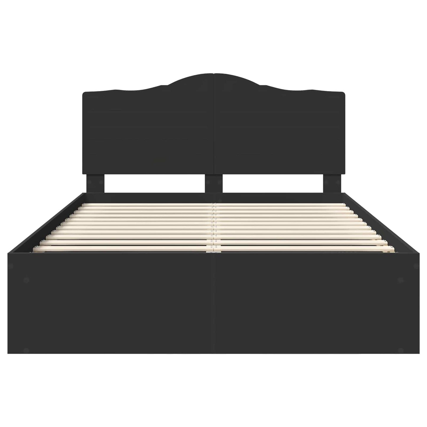 vidaXL Σκελετός Κρεβατιού Μαύρο 140 x 200 cm Στερεά ξυλεία πεύκου