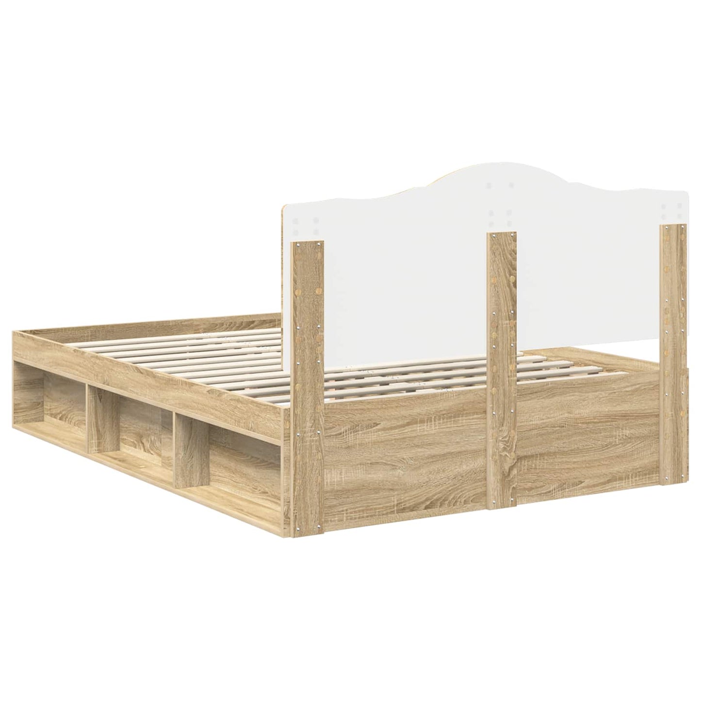 vidaXL Σκελετός Κρεβατιού Σονόμα 140 x 200 cm Στερεά ξυλεία πεύκου