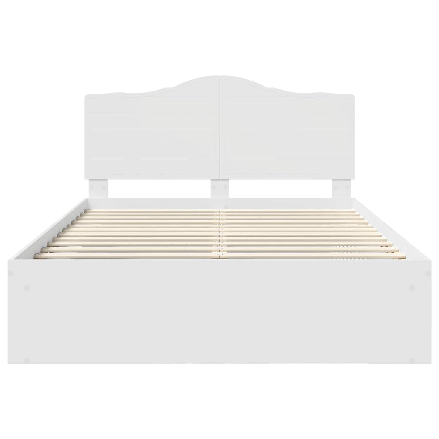 vidaXL Σκελετός Κρεβατιού Λευκό 140 x 190 cm Στερεά ξυλεία πεύκου