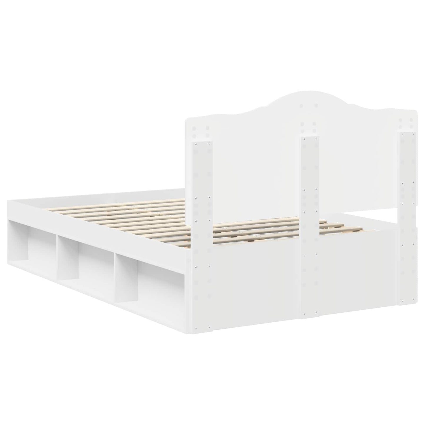 vidaXL Σκελετός Κρεβατιού Λευκό 120 x 190 cm Στερεά ξυλεία πεύκου