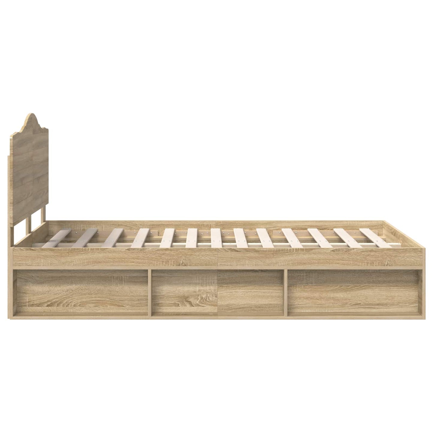 vidaXL Σκελετός Κρεβατιού Σονόμα 120 x 190 cm Στερεά ξυλεία πεύκου