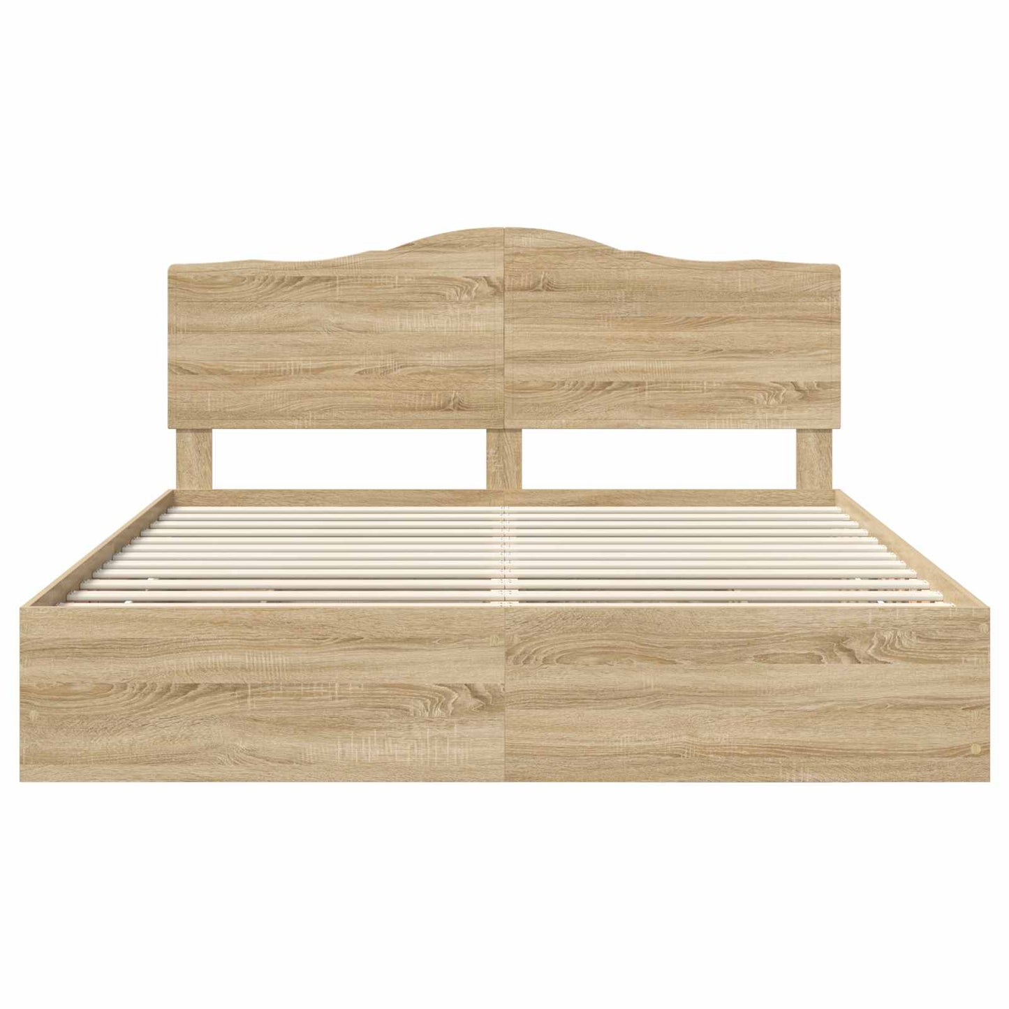 vidaXL Σκελετός Κρεβατιού Δρύς Sonoma 200 x 200 cm Μηχανήματος Ξύλο