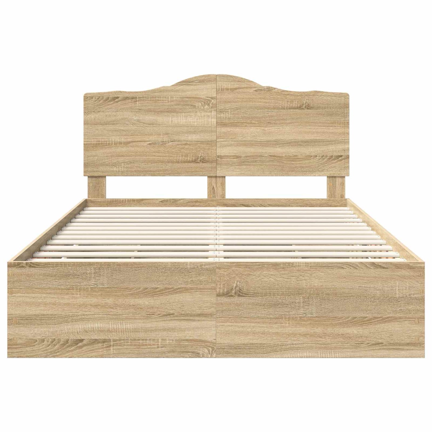 vidaXL Σκελετός Κρεβατιού Δρύς Sonoma 160 x 200 cm Μηχανήματος Ξύλο