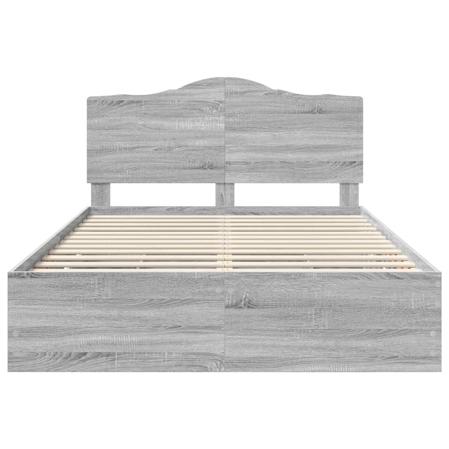 vidaXL Σκελετός Κρεβατιού Γκρι Σονομά 150 x 200 cm Μηχανήματος Ξύλο