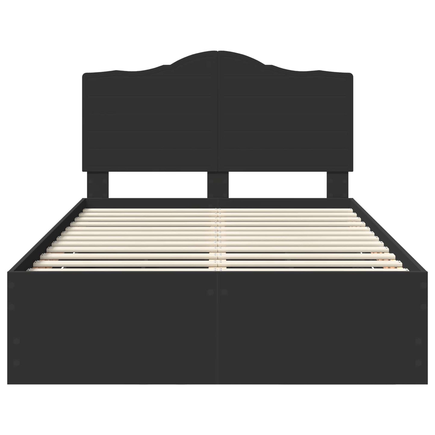 vidaXL Σκελετός Κρεβατιού Μαύρο 120 x 190 cm Μηχανήματος Ξύλο