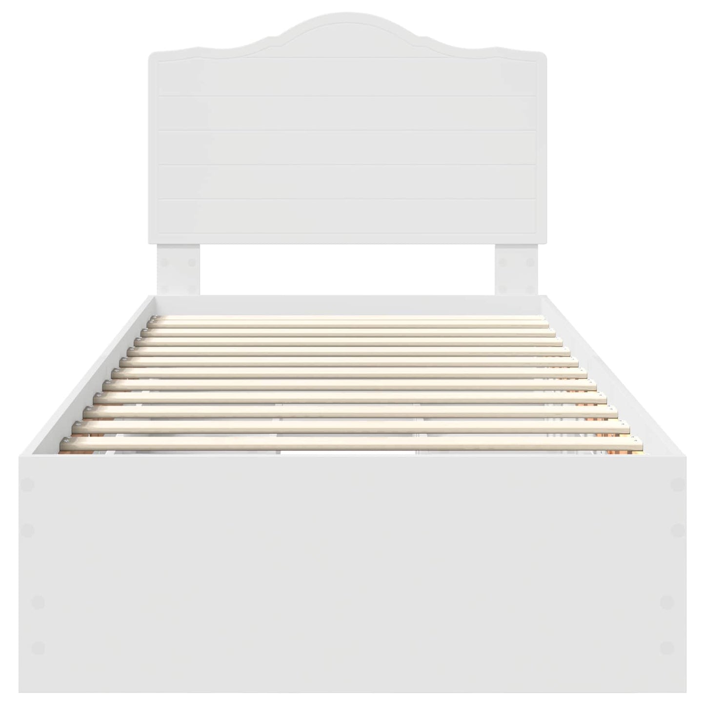 vidaXL Σκελετός Κρεβατιού Λευκό 98.5 x 200 εκ Μηχανήματος Ξύλο