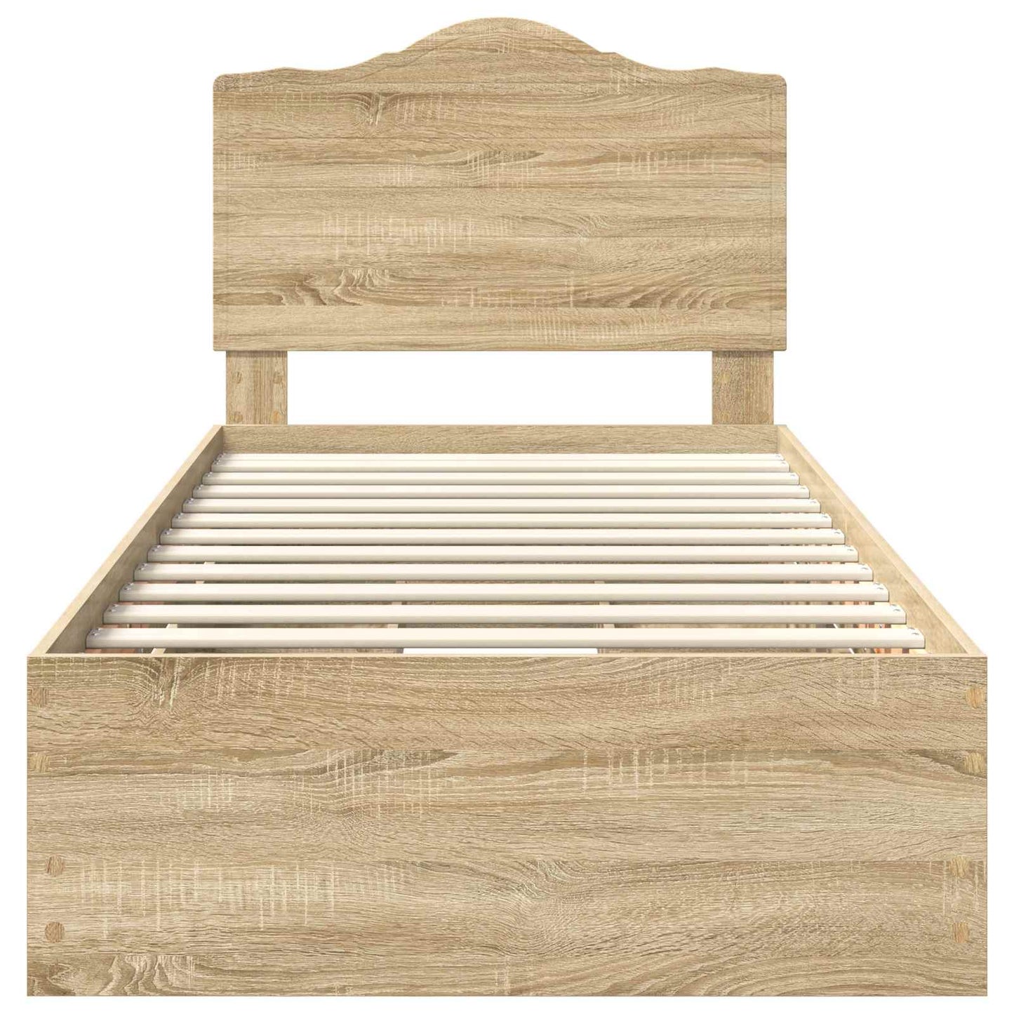 vidaXL Σκελετός Κρεβατιού Δρύς Sonoma 90 x 200 cm Μηχανήματος Ξύλο