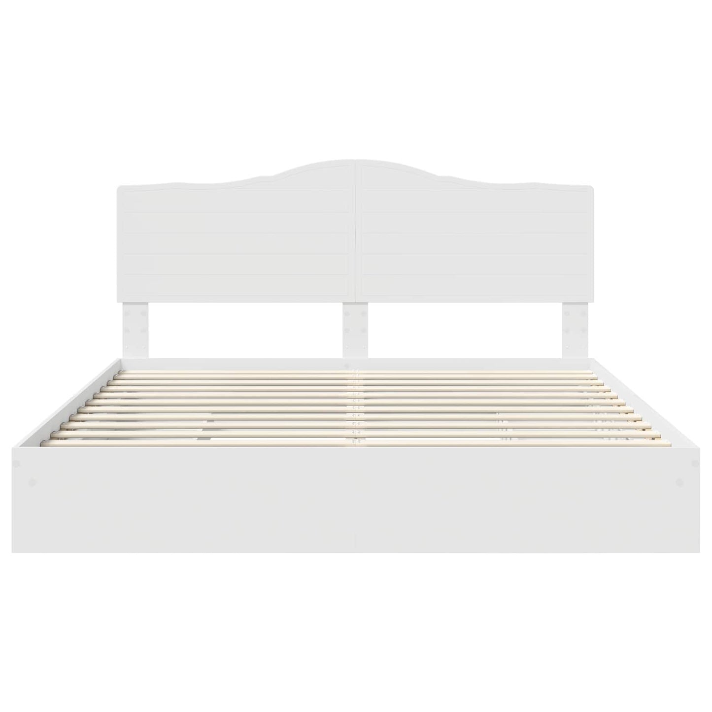 vidaXL Κρεβάτι Αποθήκης Λευκό 180 x 200 cm Επεξεργασμένο ξύλο