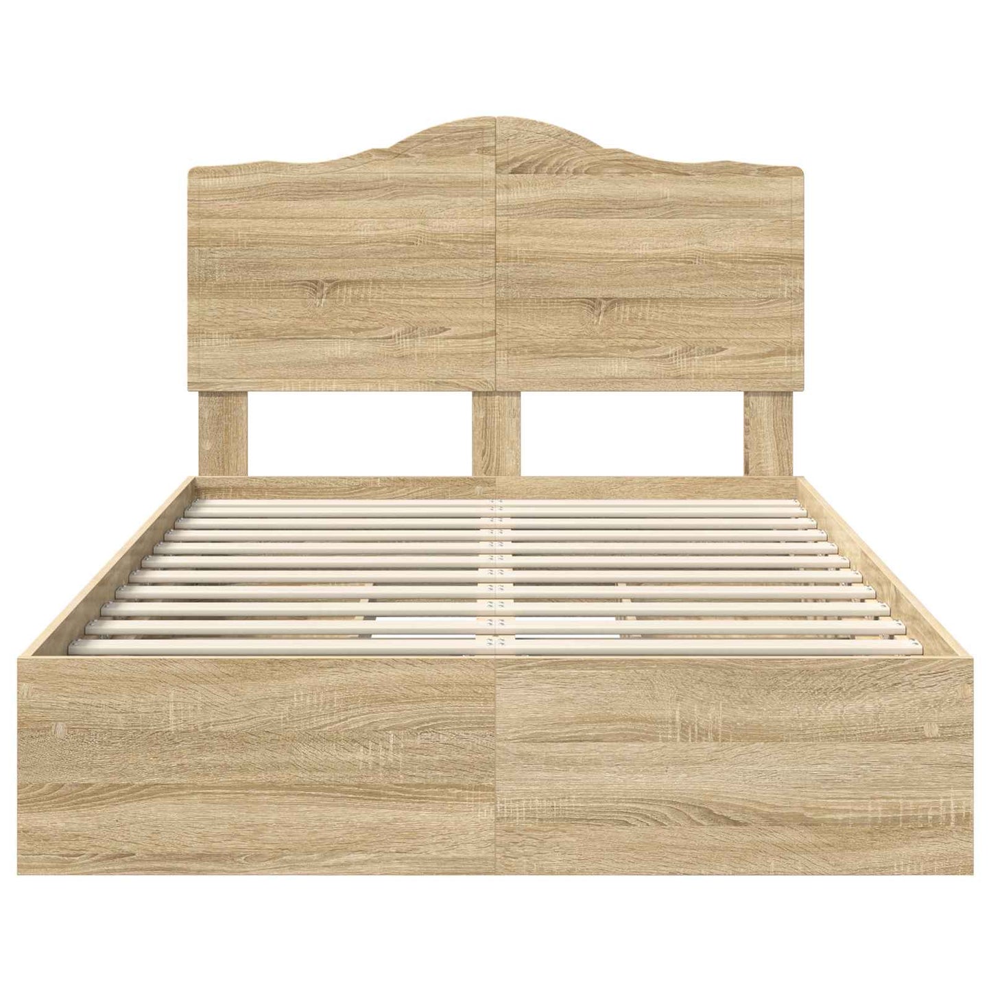 vidaXL Κρεβάτι Αποθήκης Δρύς Sonoma 120 x 200 cm Επεξεργασμένο ξύλο