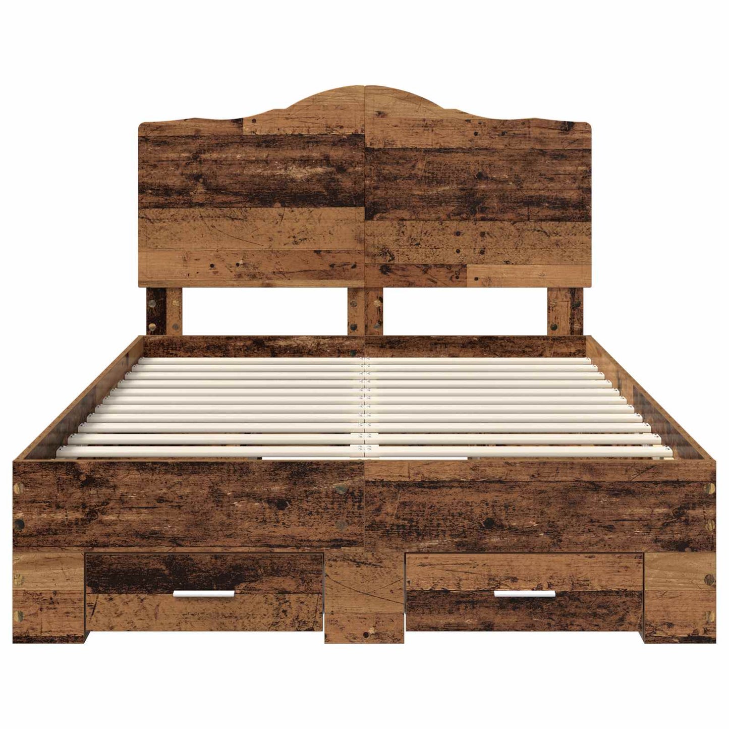 vidaXL Σκελετός Κρεβατιού Παλιό ξύλο 120 x 190 cm Επεξεργασμένο ξύλο