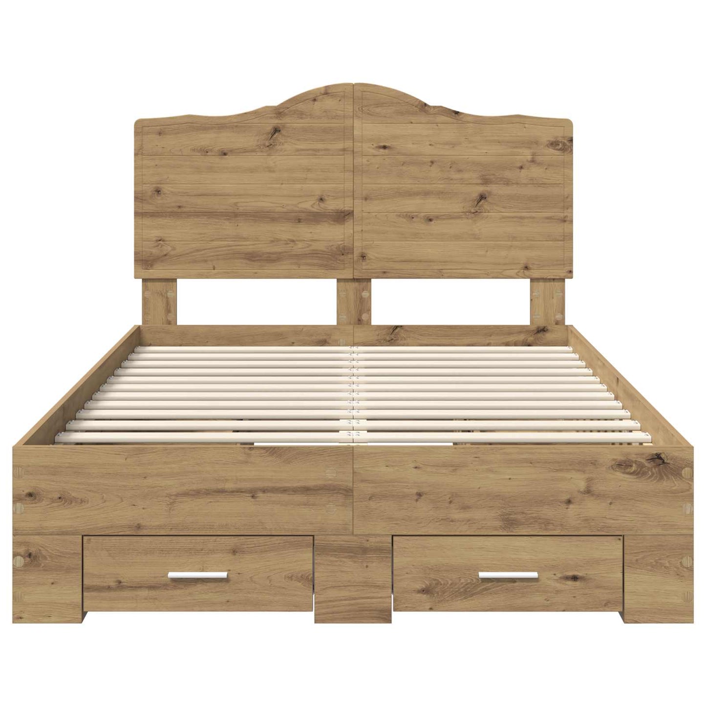 vidaXL Σκελετός Κρεβατιού Artisan Oak 120 x 190 cm Επεξεργασμένο ξύλο