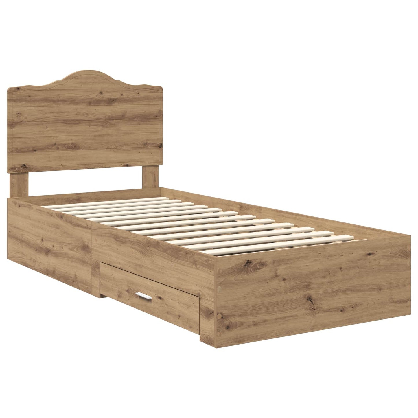 vidaXL Σκελετός Κρεβατιού Artisan Oak 90 x 200 cm Επεξεργασμένο ξύλο