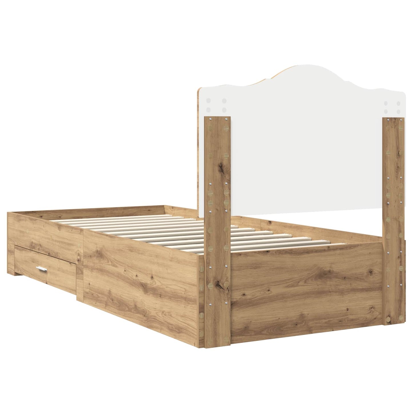 vidaXL Σκελετός Κρεβατιού Artisan Oak 90 x 200 cm Επεξεργασμένο ξύλο