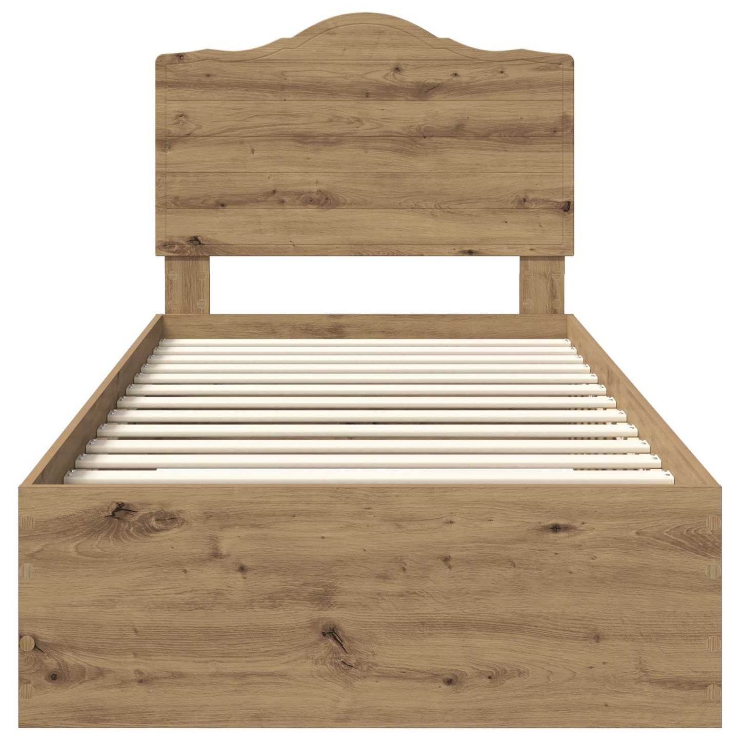 vidaXL Σκελετός Κρεβατιού Artisan Oak 90 x 190 cm Επεξεργασμένο ξύλο