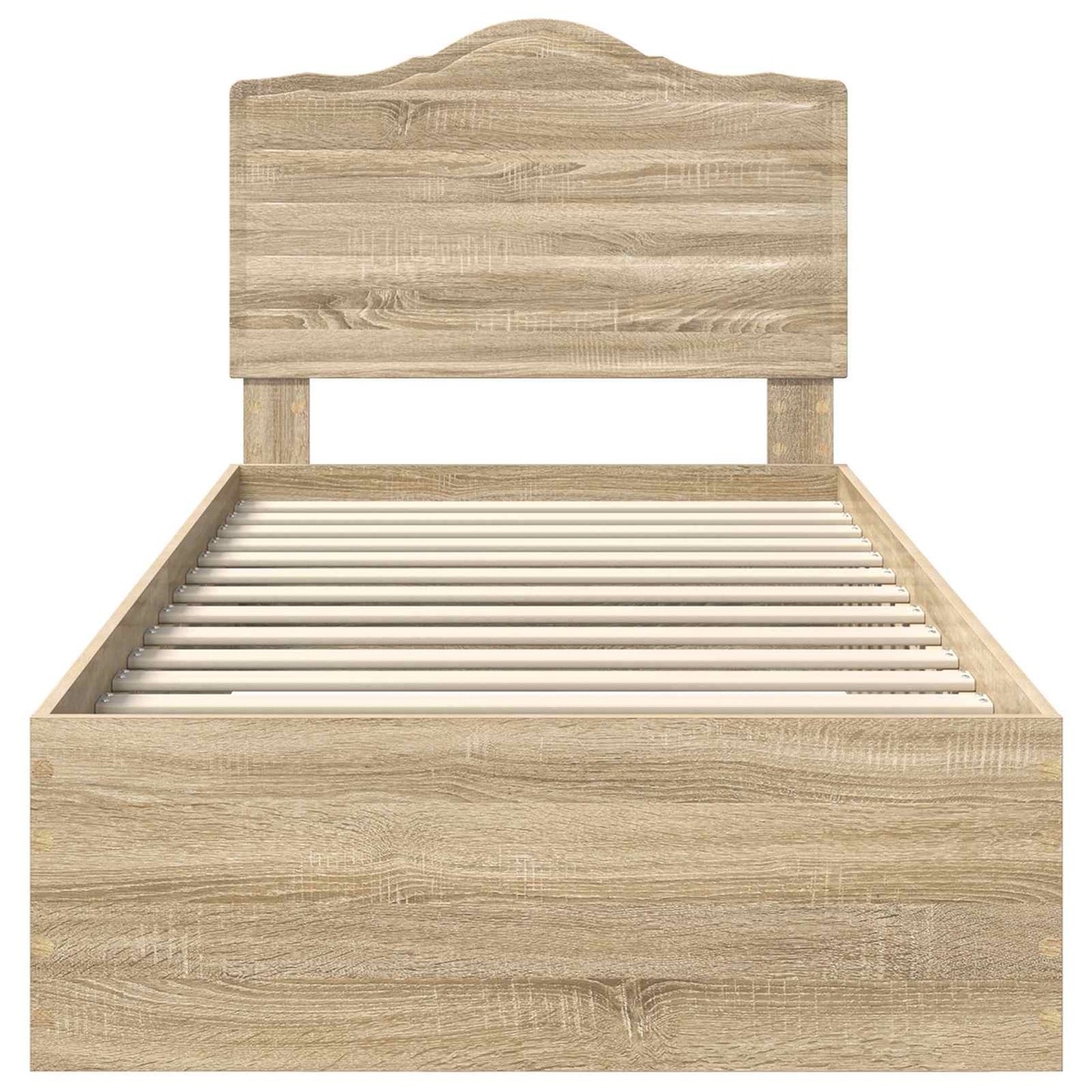 vidaXL Σκελετός Κρεβατιού Δρύς Sonoma 70 x 190 cm Επεξεργασμένο ξύλο