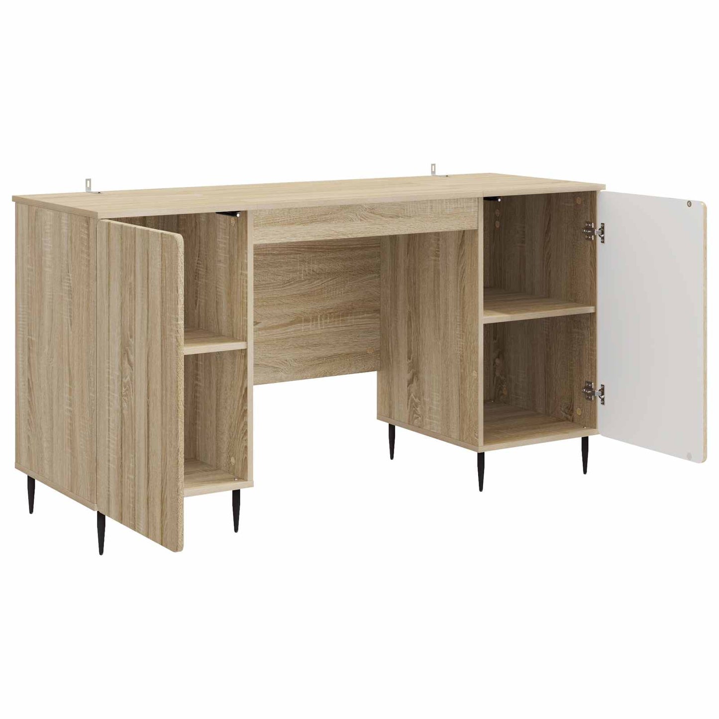 vidaXL Γραφείο Sonoma Δρυς 142,5 x 50 x 75 εκ. Επεξεργασμένο Ξύλο