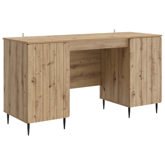 vidaXL Γραφείο Artisan Δρυς 142,5 x 50 x 75 εκ. Επεξεργασμένο Ξύλο