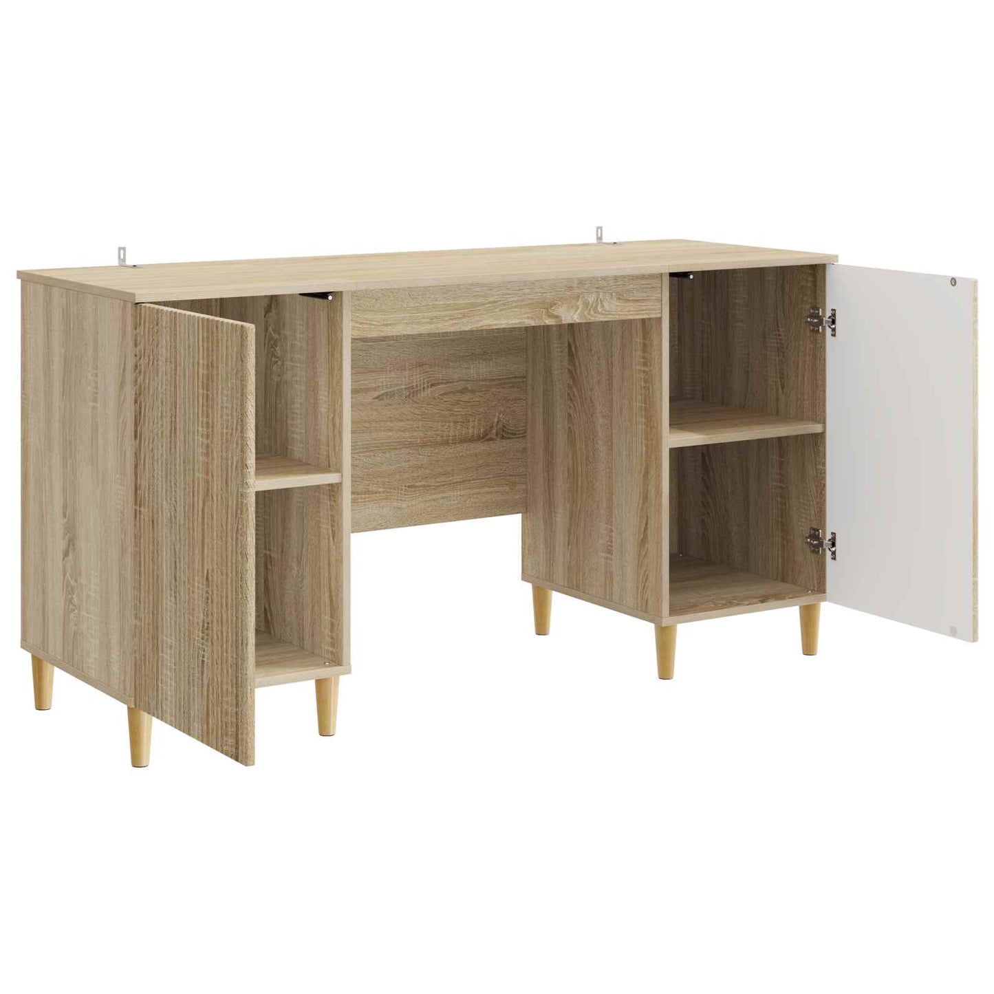 vidaXL Γραφείο Sonoma Δρυς 142,5 x 50 x 75 εκ. Επεξεργασμένο Ξύλο