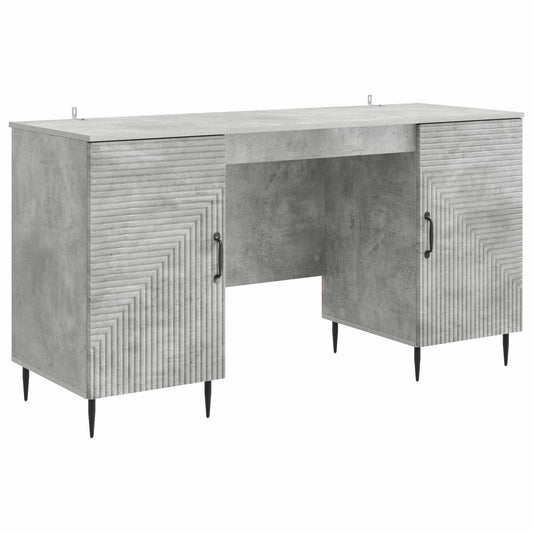 vidaXL Γραφείο Γκρι Σκυροδέματος 142,5 x 50 x 75 εκ.