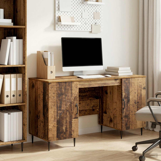 vidaXL Γραφείο Παλαιωμένο ξύλο 142,5 x 50 x 75 εκ. Επεξεργασμένο Ξύλο