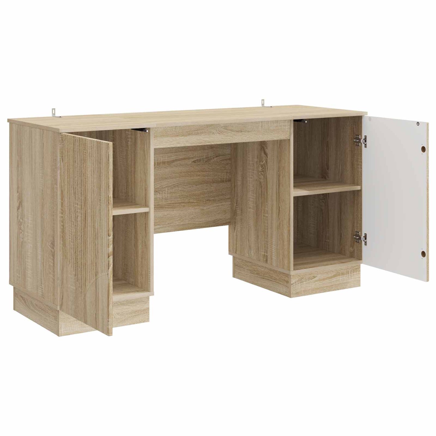 vidaXL Γραφείο Sonoma Δρυς 142,5 x 50 x 75 εκ. Επεξεργασμένο Ξύλο