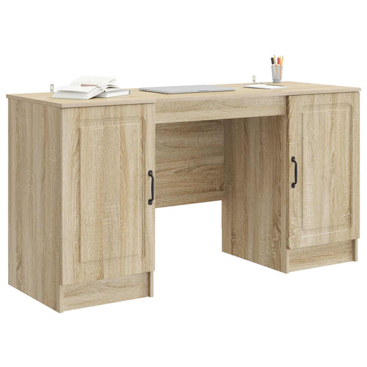 vidaXL Γραφείο Sonoma Δρυς 142,5 x 50 x 75 εκ. Επεξεργασμένο Ξύλο