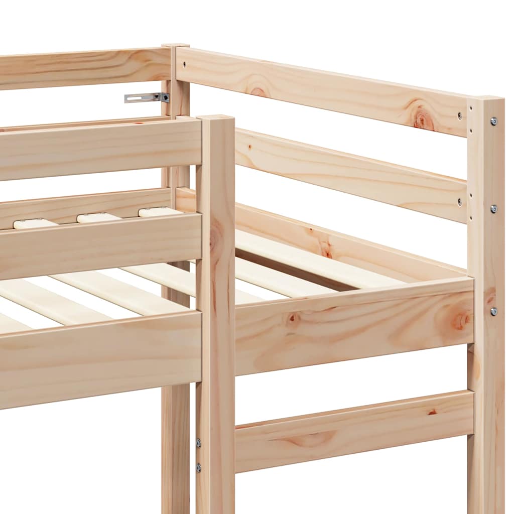 vidaXL Σκελετός κρεβατιού σοφίτας Φυσικό 75 x 190 cm