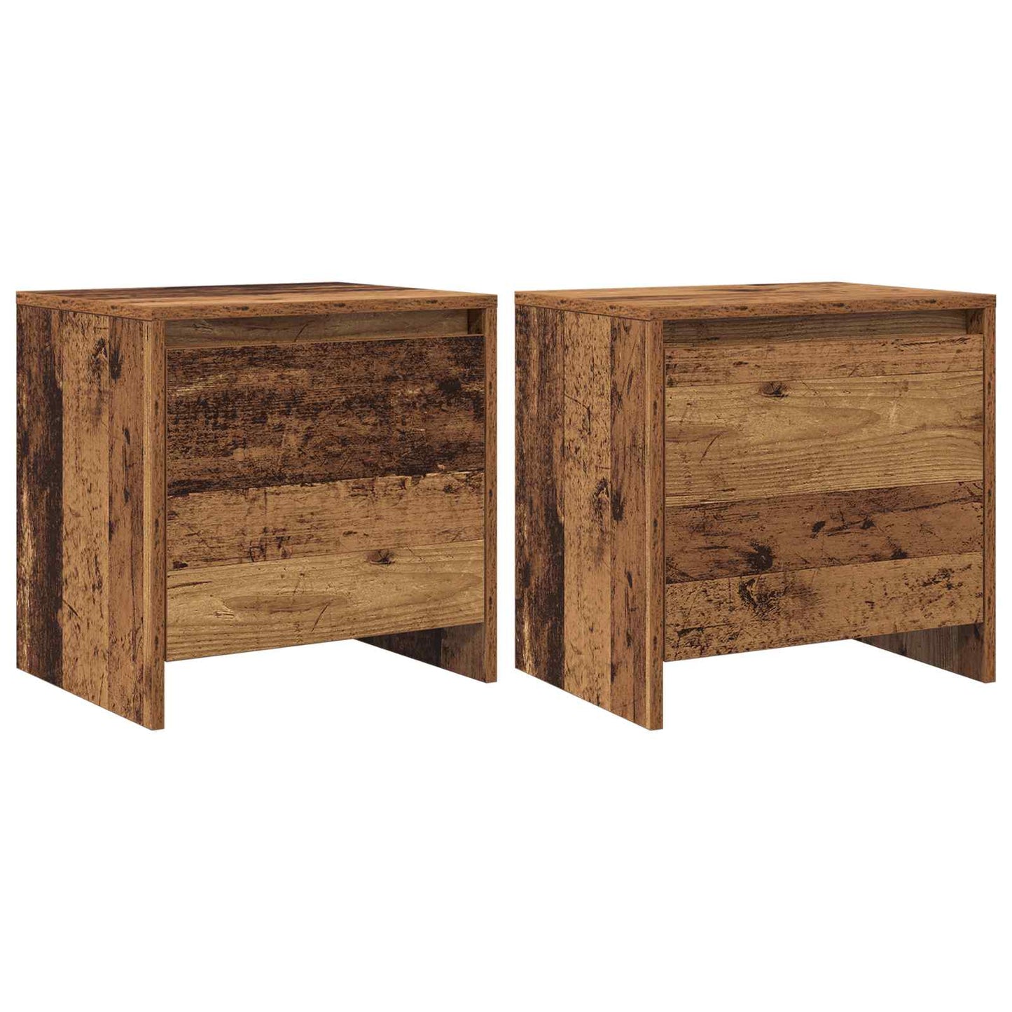 vidaXL Κομοδίνο Παλιό ξύλο 45 x 34 x 44,5 εκ Επεξεργασμένο Ξύλο