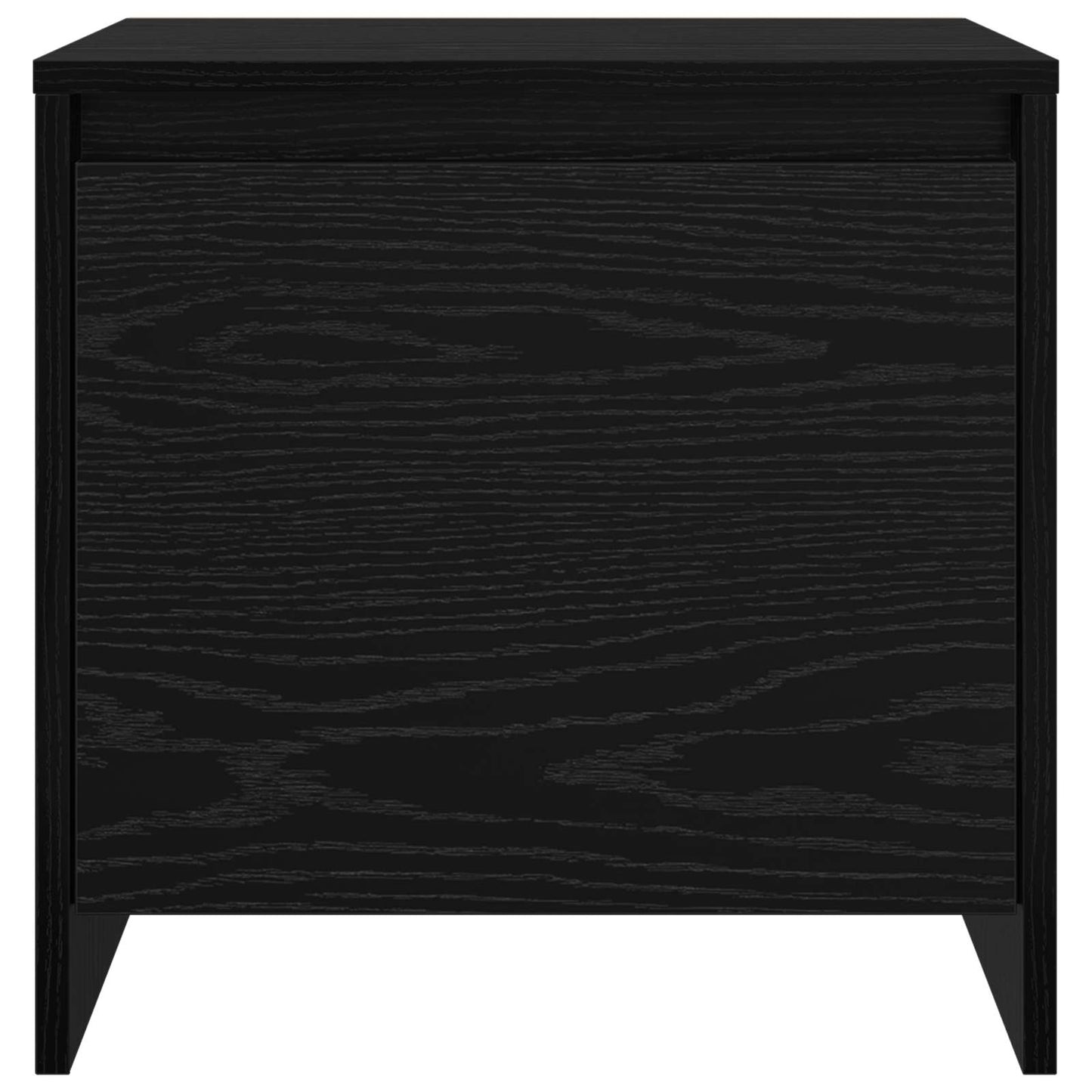 vidaXL Κομοδίνο Μαύρη Οξυά 45 x 34 x 44,5 εκ Επεξεργασμένο Ξύλο