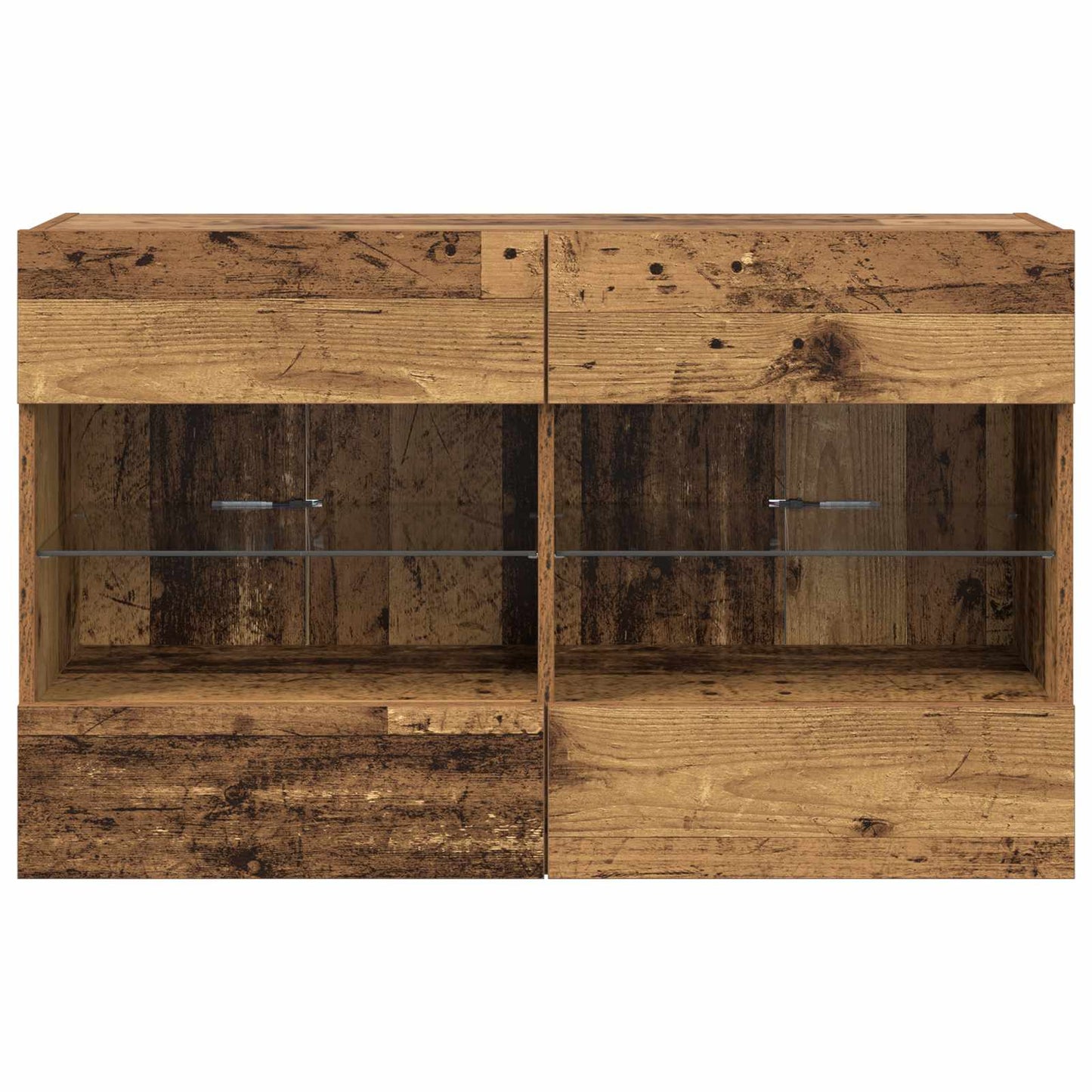 vidaXL Ντουλάπι Τηλεόρασης Τοίχου 98,5 x 30 x 60,5 εκ Παλιό Ξύλο